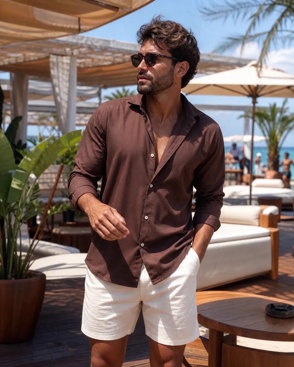 Set Bellagio Elegance – Camicia a maniche lunghe + pantaloni dal taglio elegante
